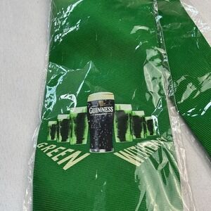 Guinness Beer Green Men's Tie Suit Novelty St Patrick's Irish Party NWT